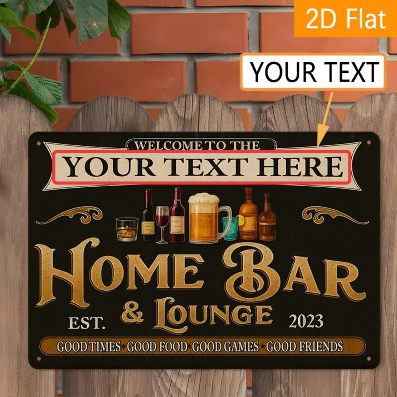 ป้ายโลหะตกแต่งบ้านสไตล์วินเทจแ - Home Bar Lounge บทวิจารณ์และราคา
