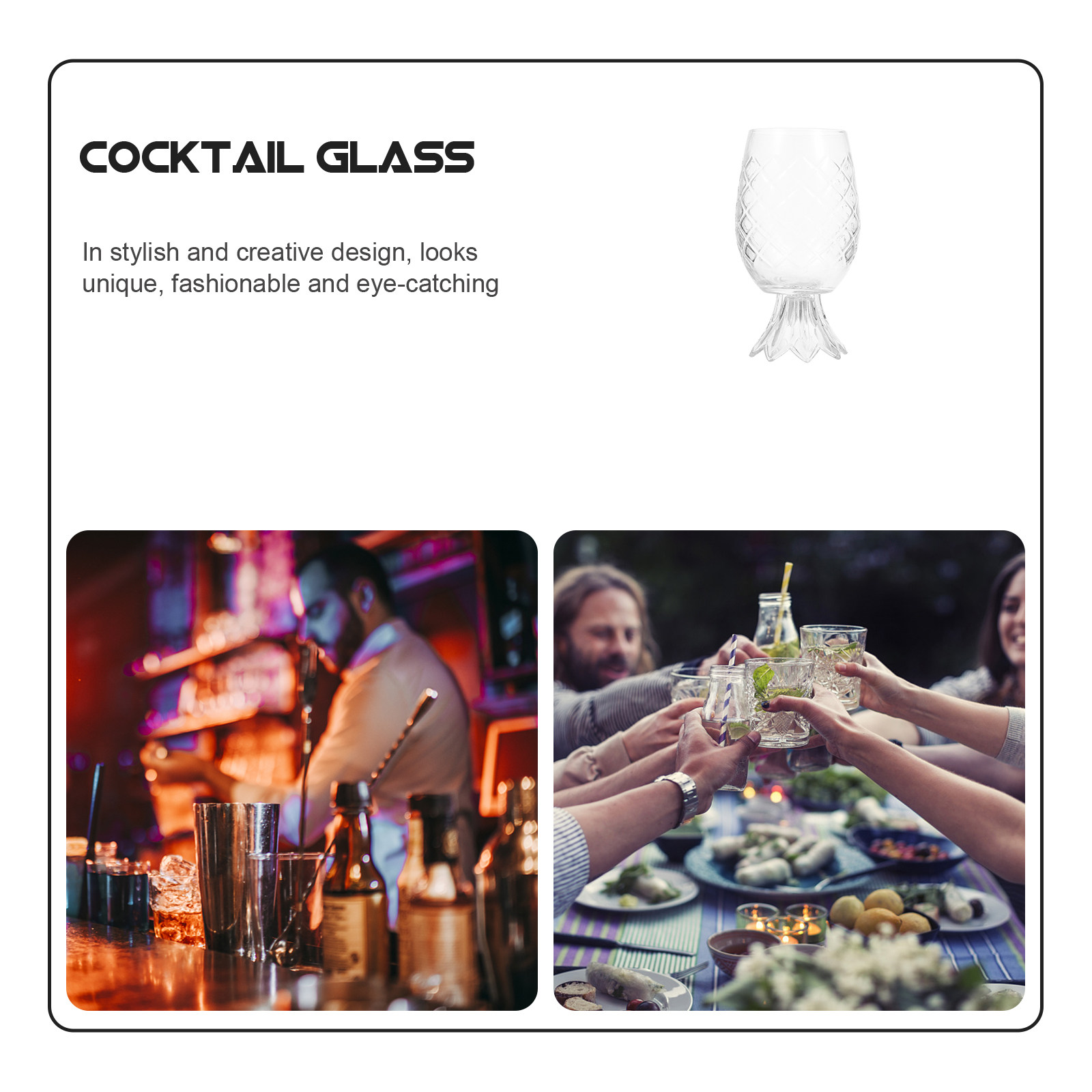 ชุดแก้วค็อกเทลทรงสับปะรดพรีเมี - Home Bar Set บทวิจารณ์และราคา
